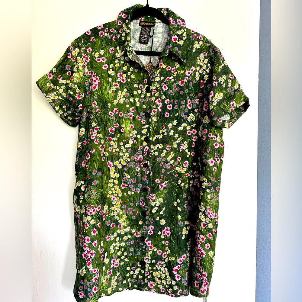 NOOWORKS Linen Shirt Dress Meadow NWT